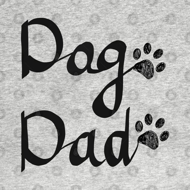 Calligraphic handwriting ''Dog Dad'' text by GULSENGUNEL